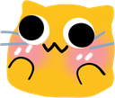 Emoji blobcat_googly_blushy