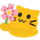Emoji BlobCat_Flower