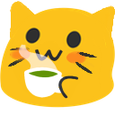 Emoji blobcattea