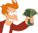 Emoji fry_takemymoney